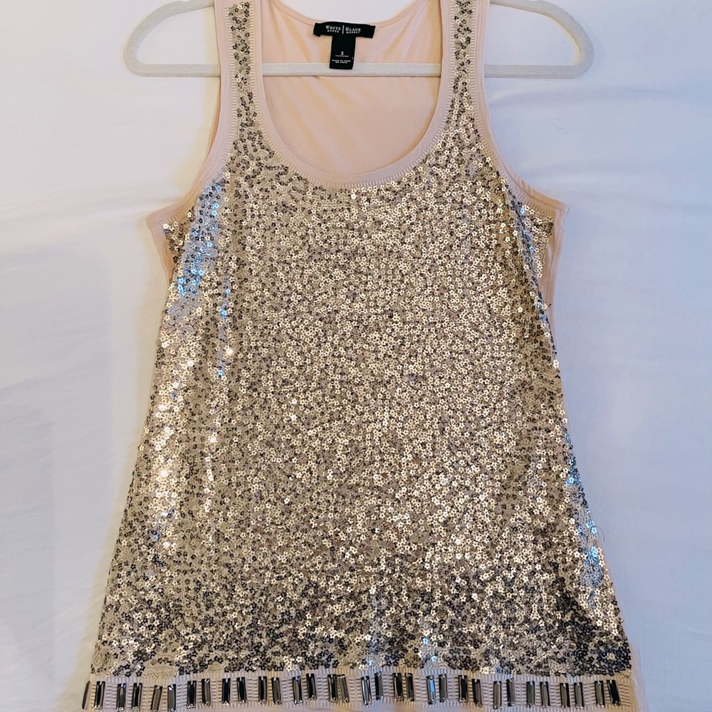 Gold Sequin Tank top